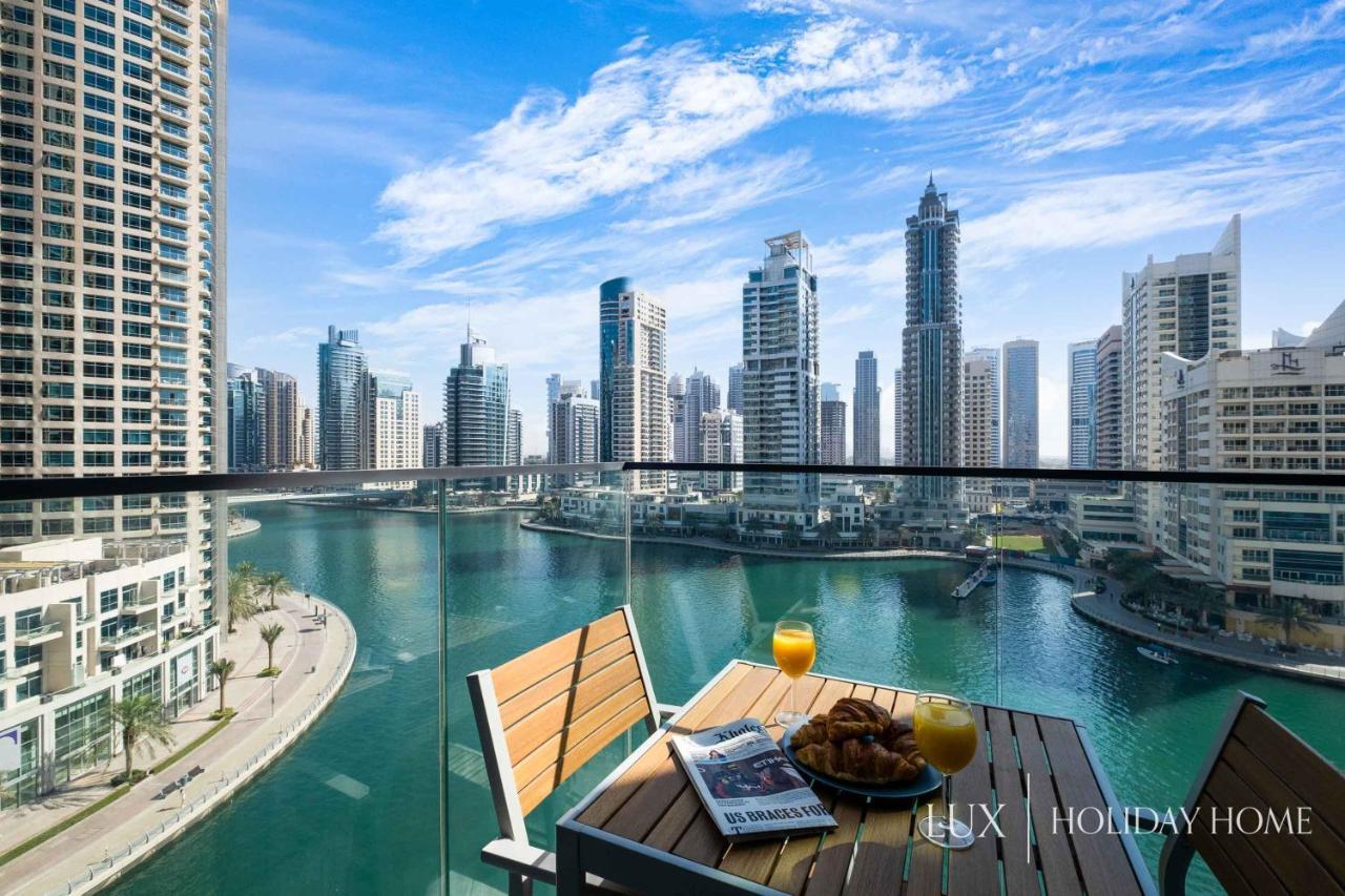 דובאי Lux - Contemporary Suite With Full Marina View מראה חיצוני תמונה