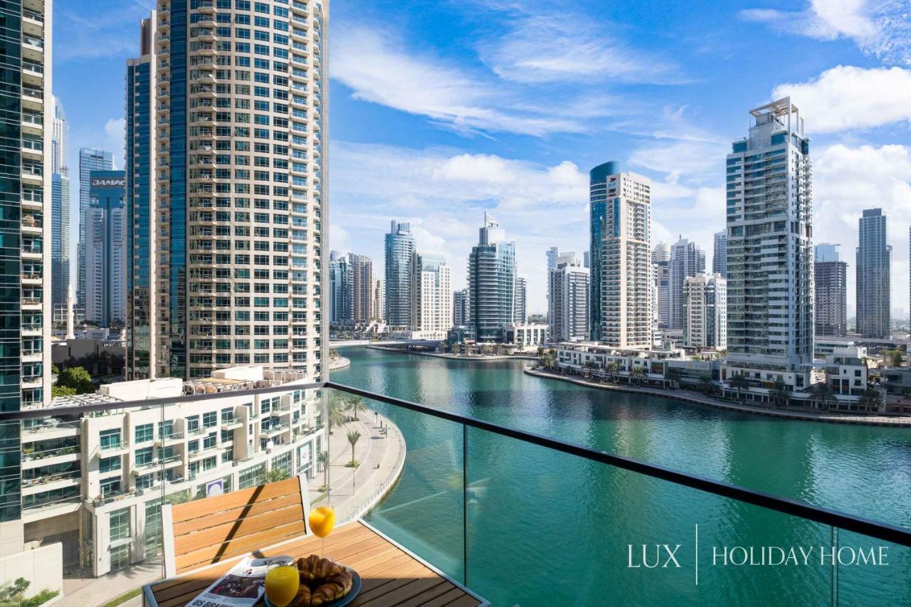 דובאי Lux - Contemporary Suite With Full Marina View מראה חיצוני תמונה