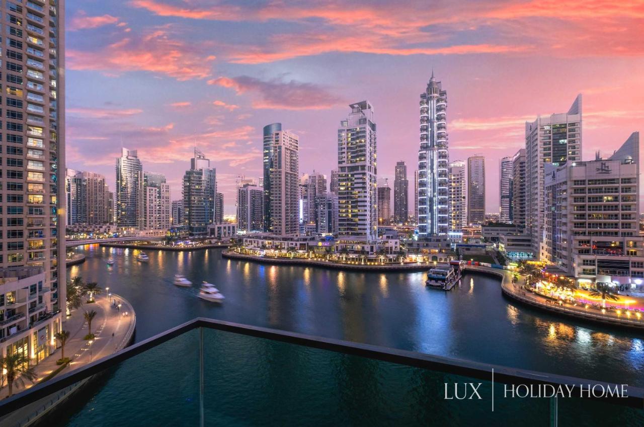 דובאי Lux - Contemporary Suite With Full Marina View מראה חיצוני תמונה