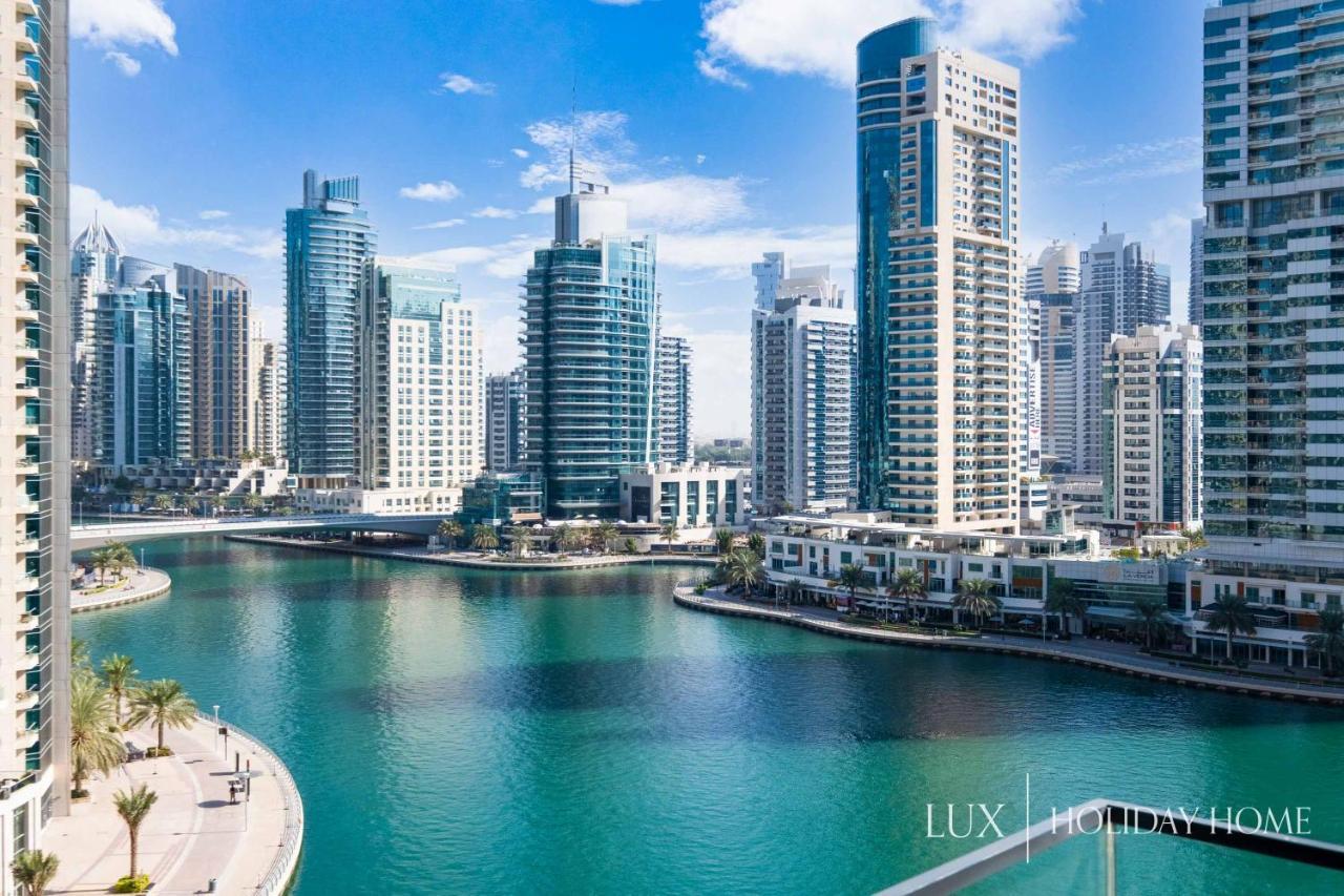 דובאי Lux - Contemporary Suite With Full Marina View מראה חיצוני תמונה